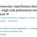 ehj – Endovascular reperfusion therapies